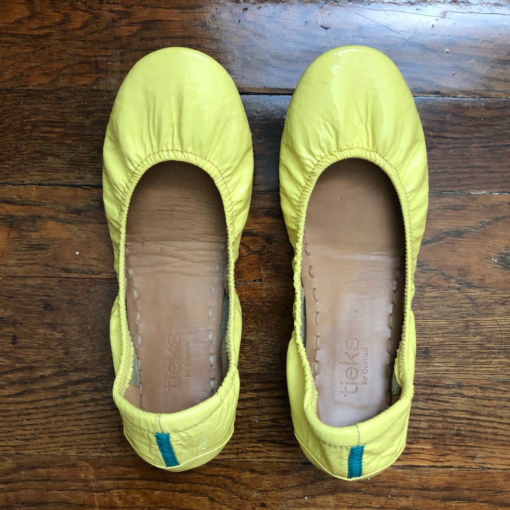 Tieks Lemon Patent size 7